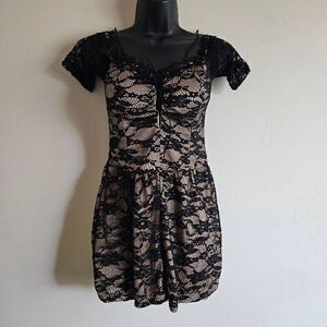 Top Chic Sheer Lace Romper